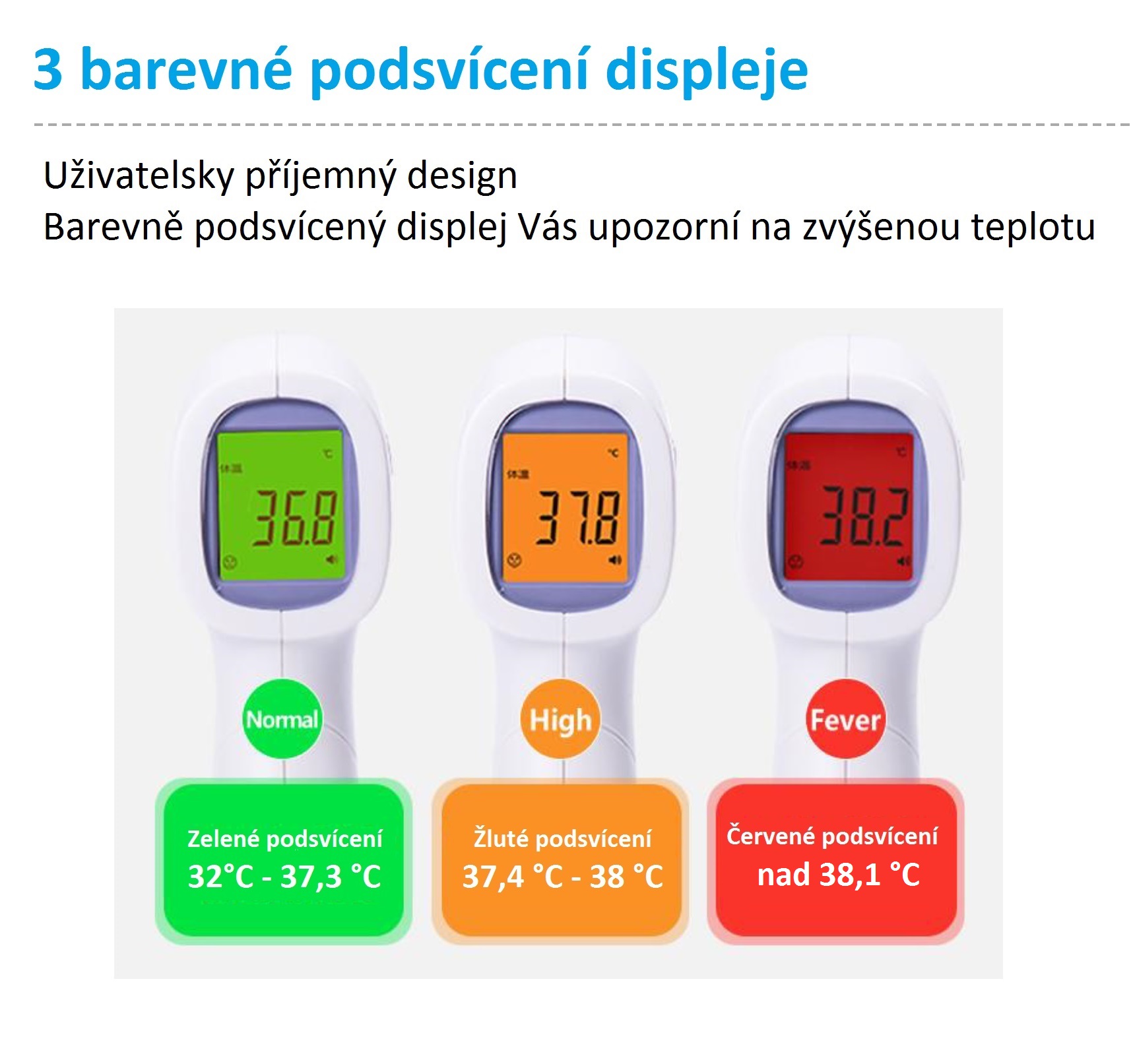 bezdotykové měření tělesné teploty